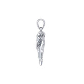 Big Eye Thresher Shark Sterling Silver With Gemstones Pendant TPD5064 - Pendants